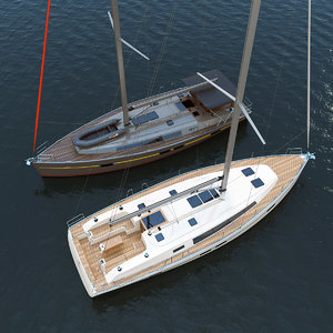 bavaria 46 cruiser yachts 3D model