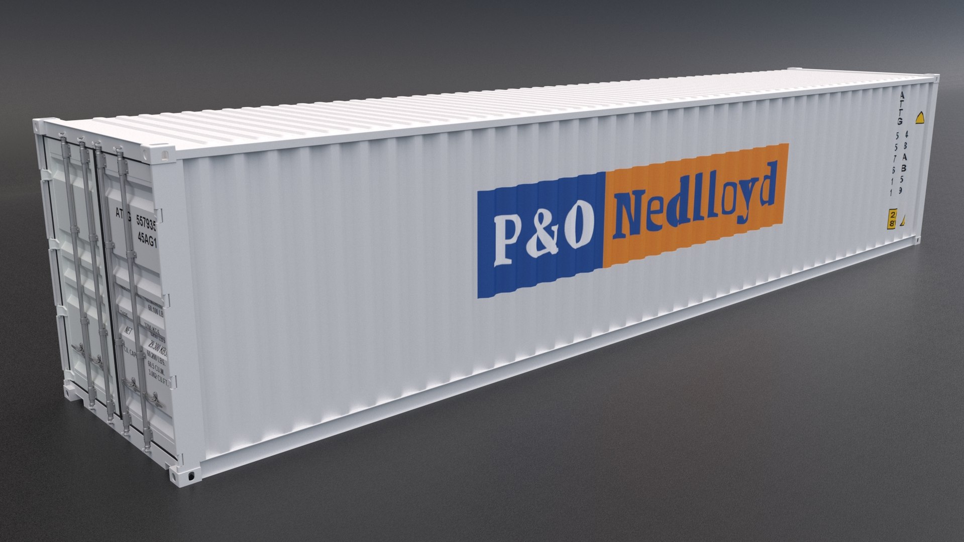 3D p o nedlloyd container model TurboSquid 1565613
