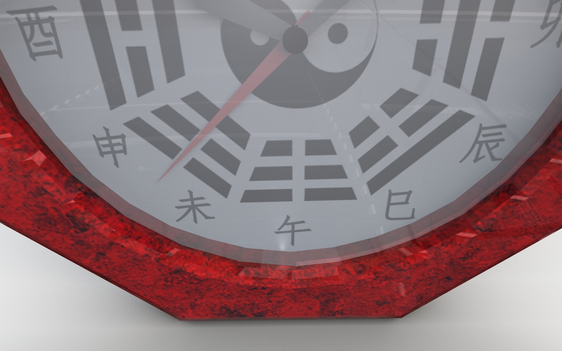 3D feng shui bagua clock model TurboSquid 1565883