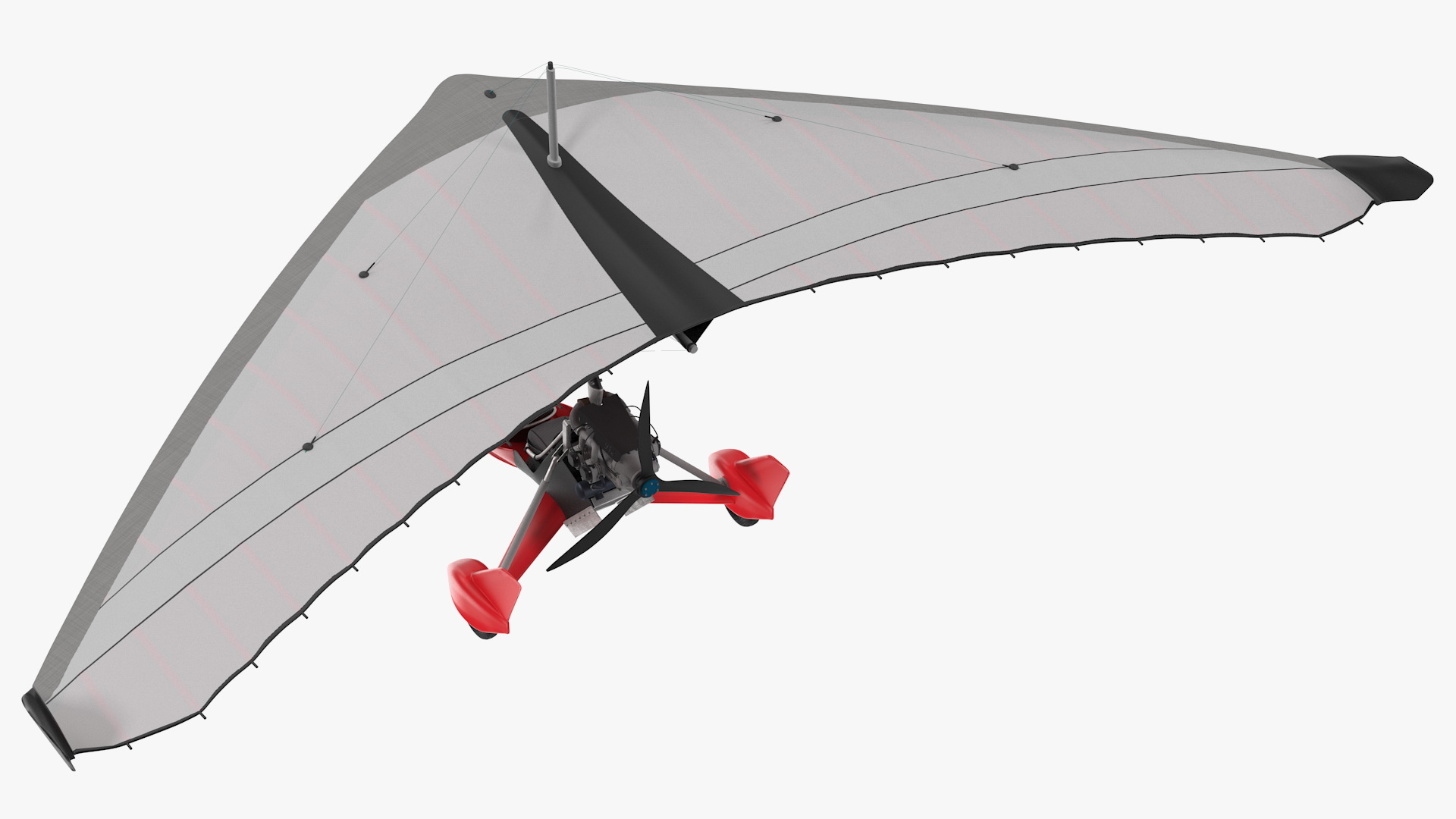 tandem ultralight trike3d模型