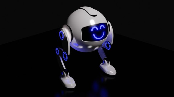 3D little robot smile model - TurboSquid 1566423