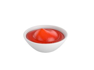 3D ketchup bowl model