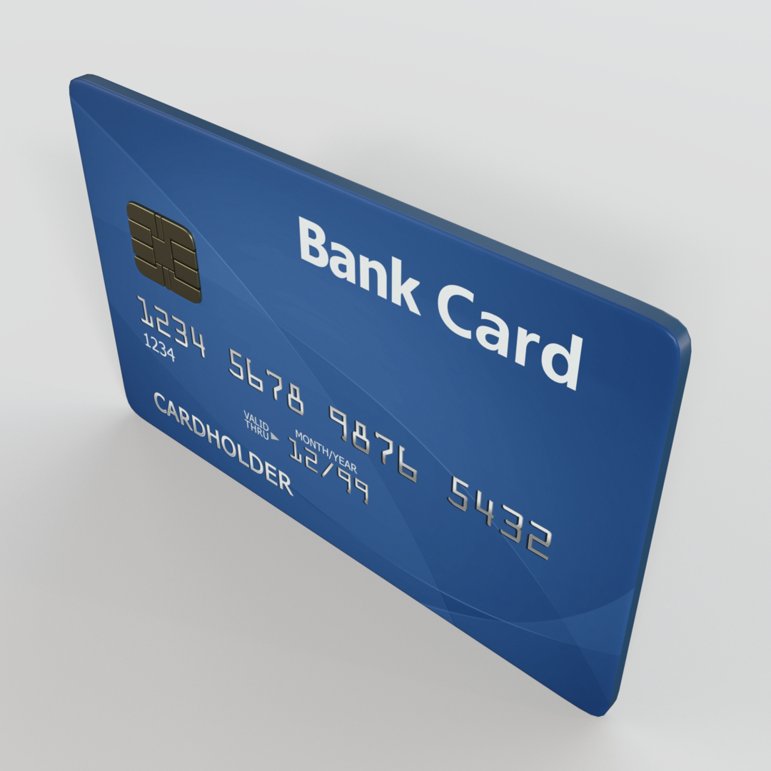 3D model bank card - TurboSquid 1566577