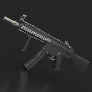 mp5 gun 3D model