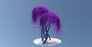 alien tree sci-fi space environment 3D model