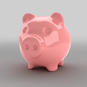 3D model piggy bank