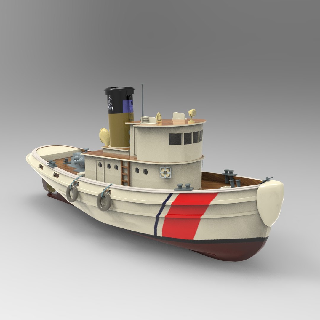 Tug boat 3D model - TurboSquid 1566760