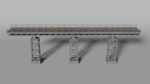railroad bridge 3D model