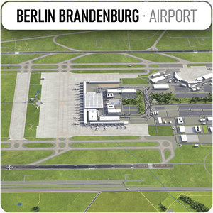city berlin brandenburg airport model