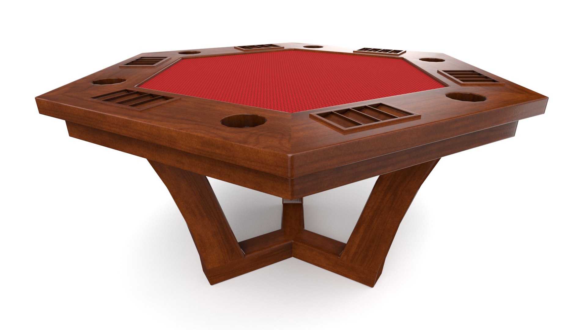 3D poker table model TurboSquid 1566857