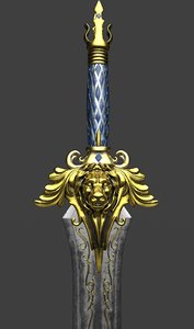 3D king sword