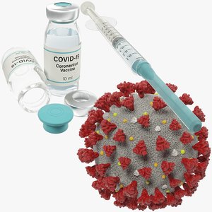 coronavirus syringe virus 3D