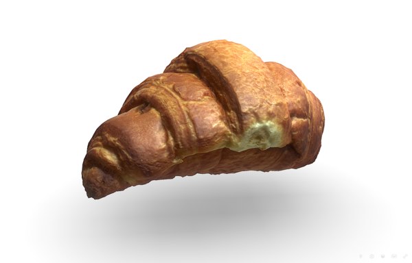 french croissant scan pbr model