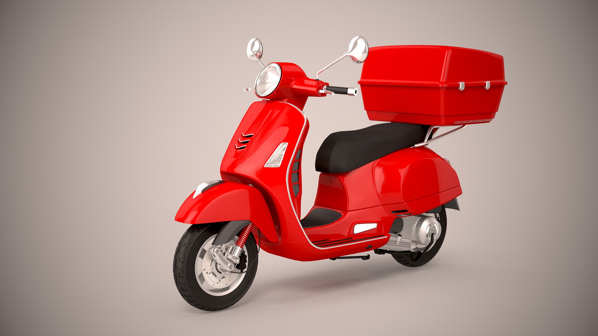 3D pizza delivery scooter - TurboSquid 1567508