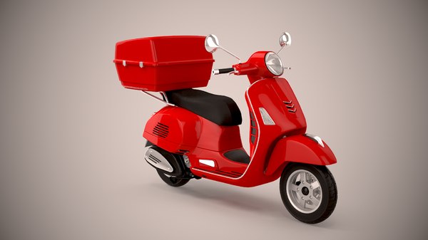 3D pizza delivery scooter - TurboSquid 1567508