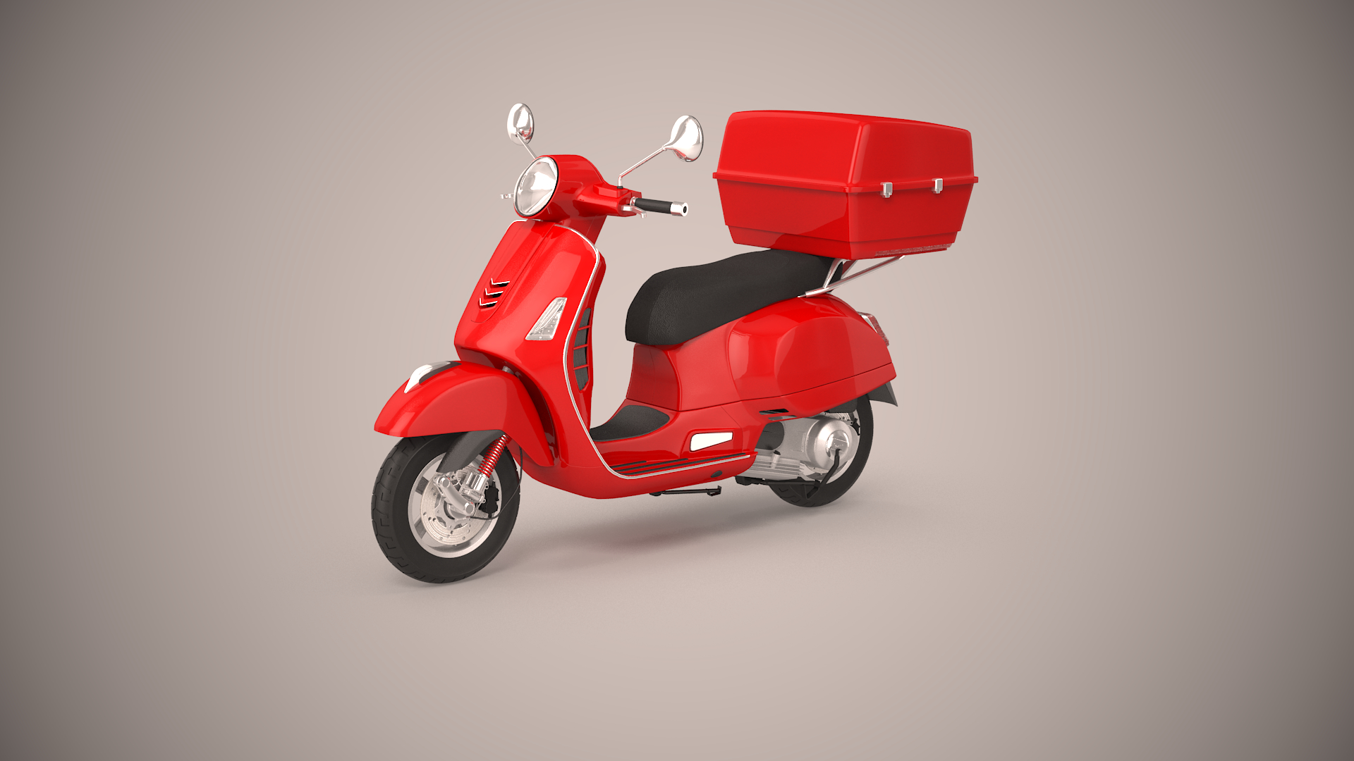 3D pizza delivery scooter - TurboSquid 1567508