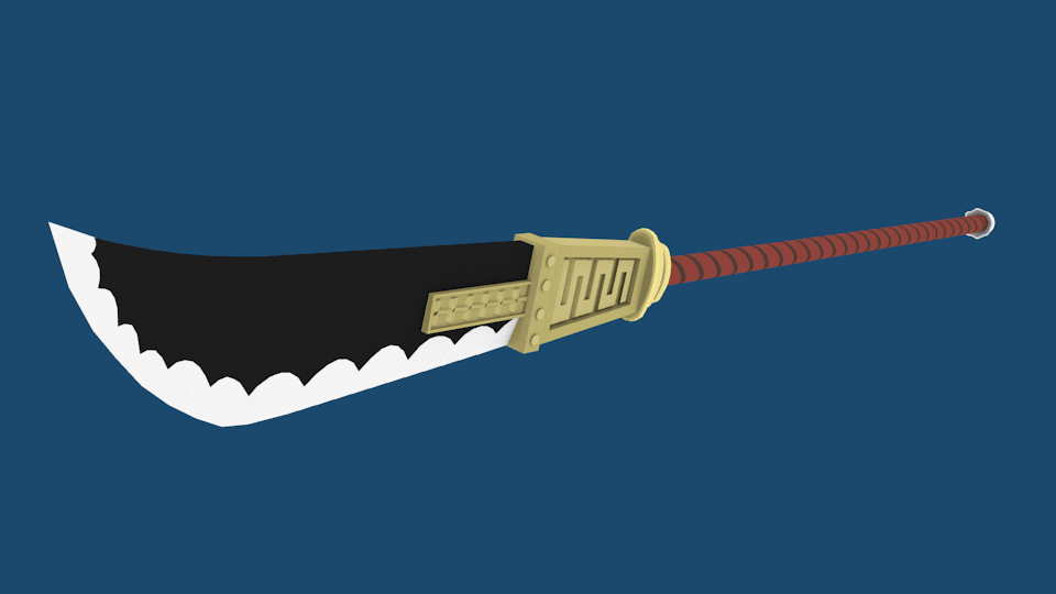 3D whitebeard weapon piece model - TurboSquid 1567628