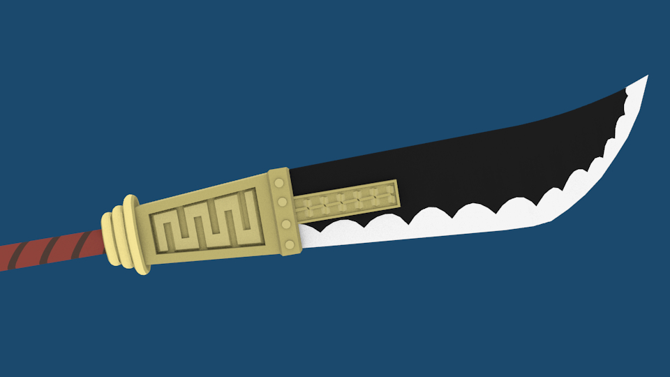 3D whitebeard weapon piece model - TurboSquid 1567628