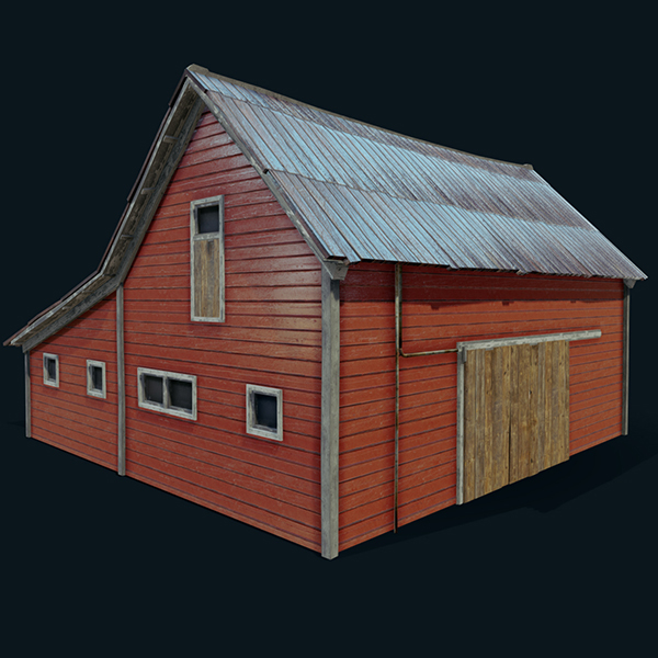 Low Poly Barn 3D Models for Download | TurboSquid