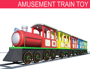 train toy amusement 3D model
