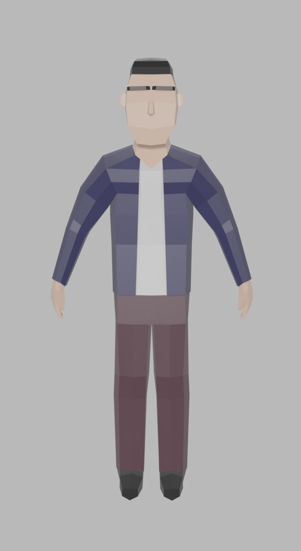  3D  character  man rigged unity  model TurboSquid 1567809