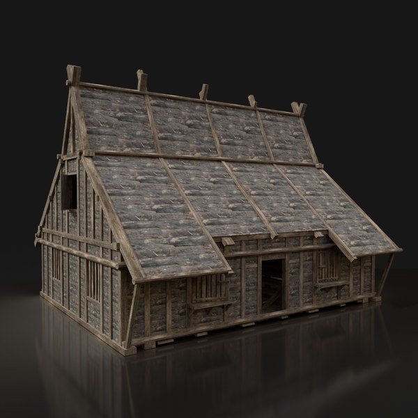 木製の森の小屋3dモデル Turbosquid
