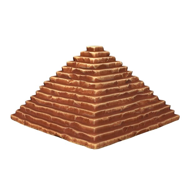 3d cartoon pyramid model