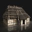 3D 30 enterable medieval houses