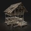 package medieval fantasy village 3D model