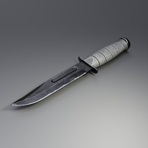 kabar combat knife 3D