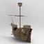 small santa maria boat 3D model