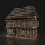 thatched cottage - 3D model