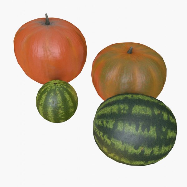 assets cucurbits 3d model
