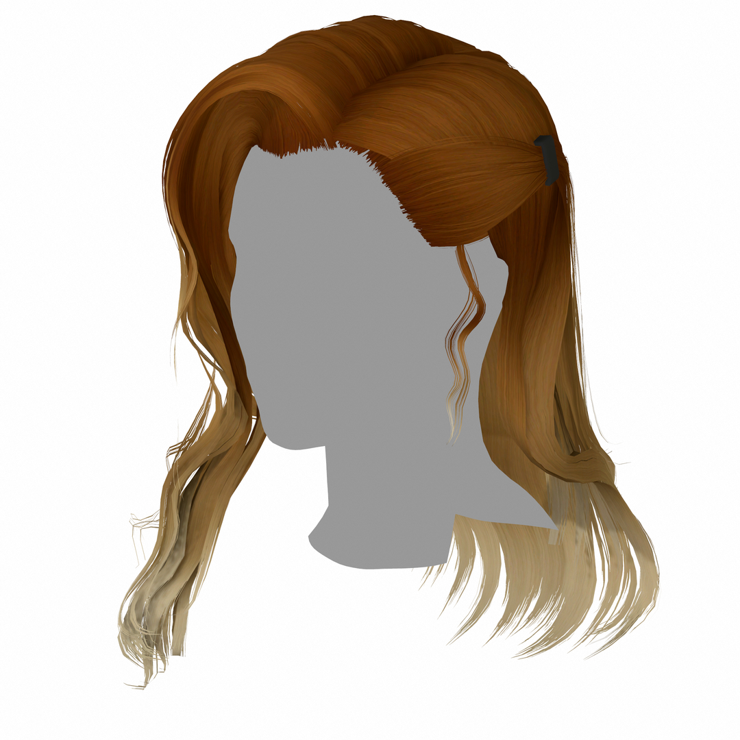 3d Hair Classic Hairstyles Low Poly Turbosquid 1568242