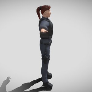 police 3D model