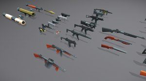 weapons - 64 pack 3D model