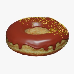 realistic donut 3D model
