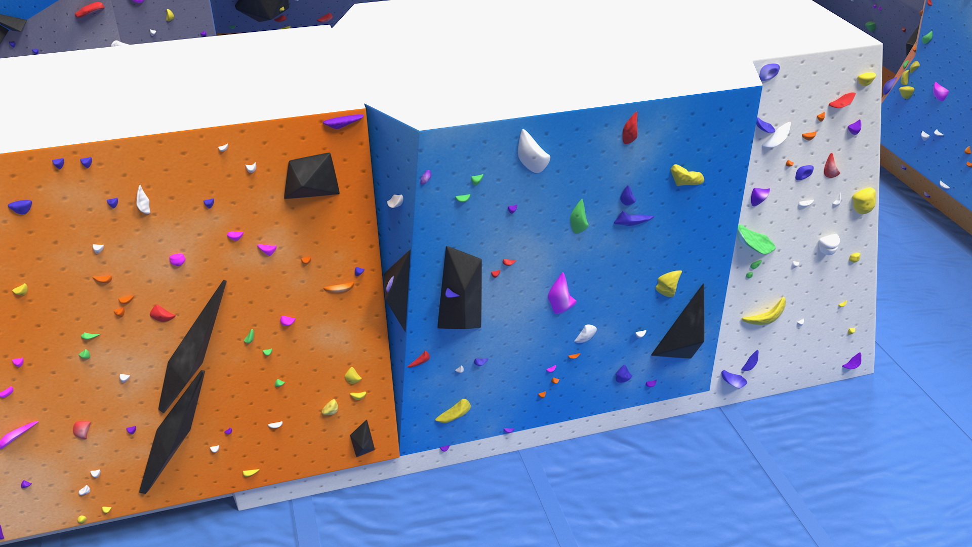 3D climbing bouldering wall sports TurboSquid 1568392
