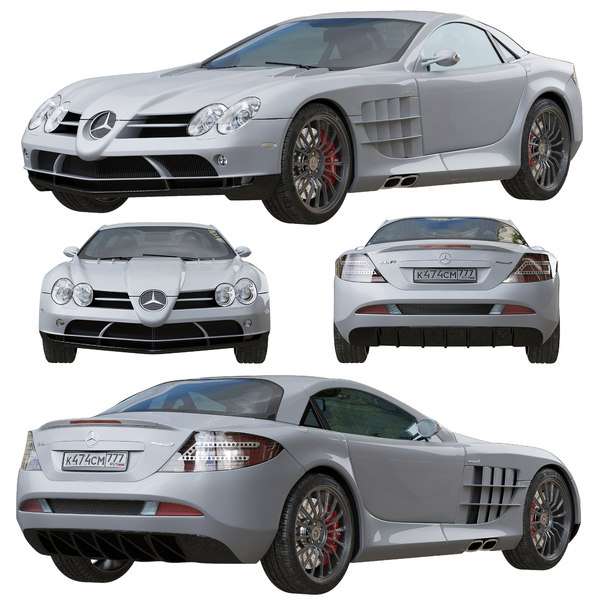 Supercar Mercedes Slr Mclaren Model Turbosquid 1568427