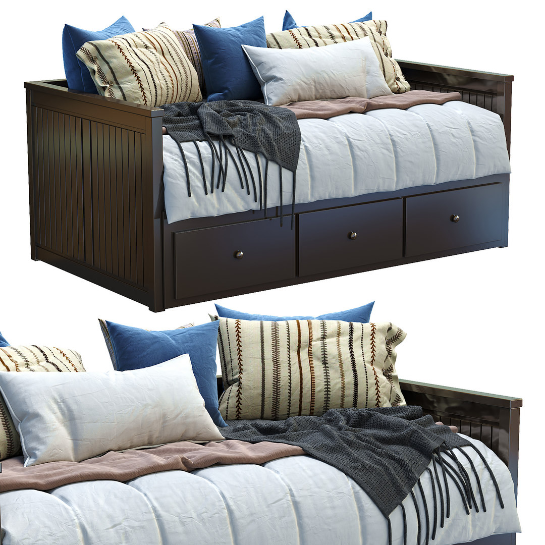 Ikea Daybed Hemnes 3D Model TurboSquid 1568575 Ikea Daybed Hemnes 3d Model Turbosquid 1568575