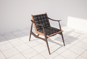 3D finn chair model