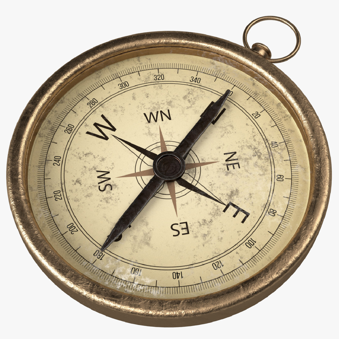 Old vintage compass 3D model - TurboSquid 1569247