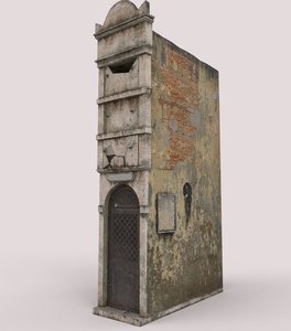 3D old mausoleum