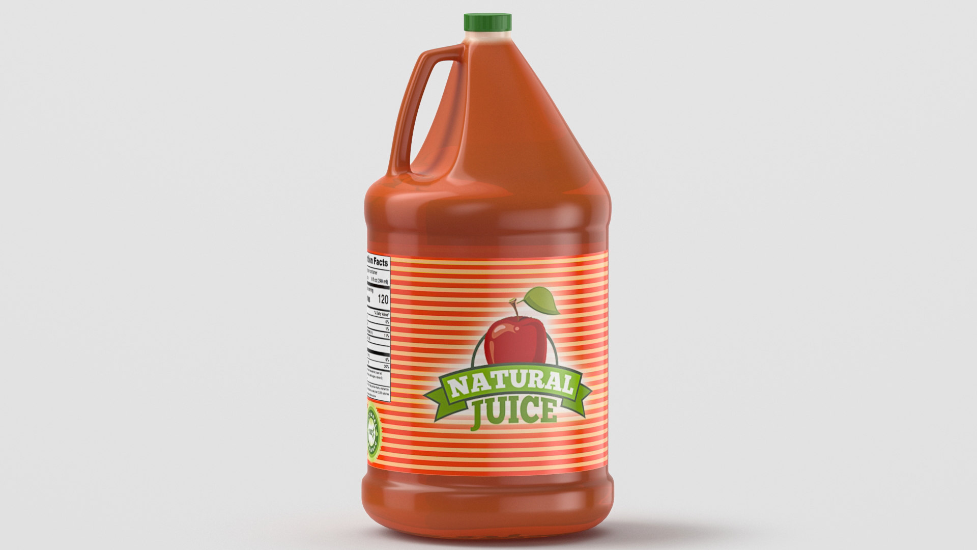 3D apple juice gallon jug TurboSquid 1569312
