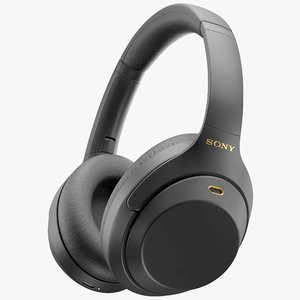 3D sony wh-1000xm4 black silver