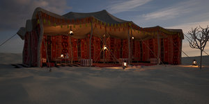 arabic tent 3D model
