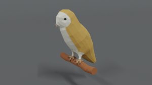 3D barn owl