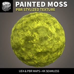Moss Handpainted Texture