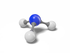 molecule nh3 modeled 3D model