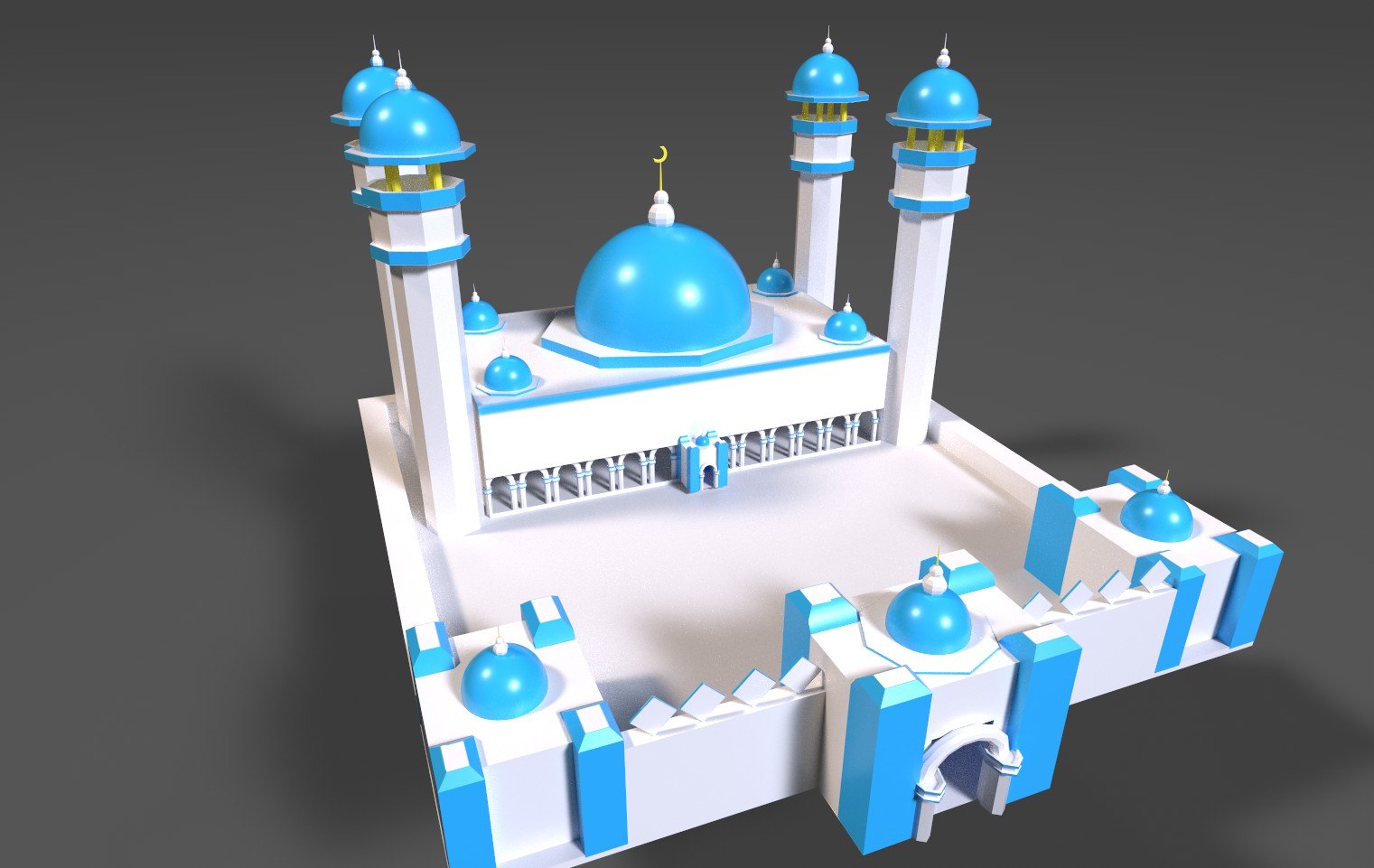 Islamic Mosque 3d Model Turbosquid 1570230 1660